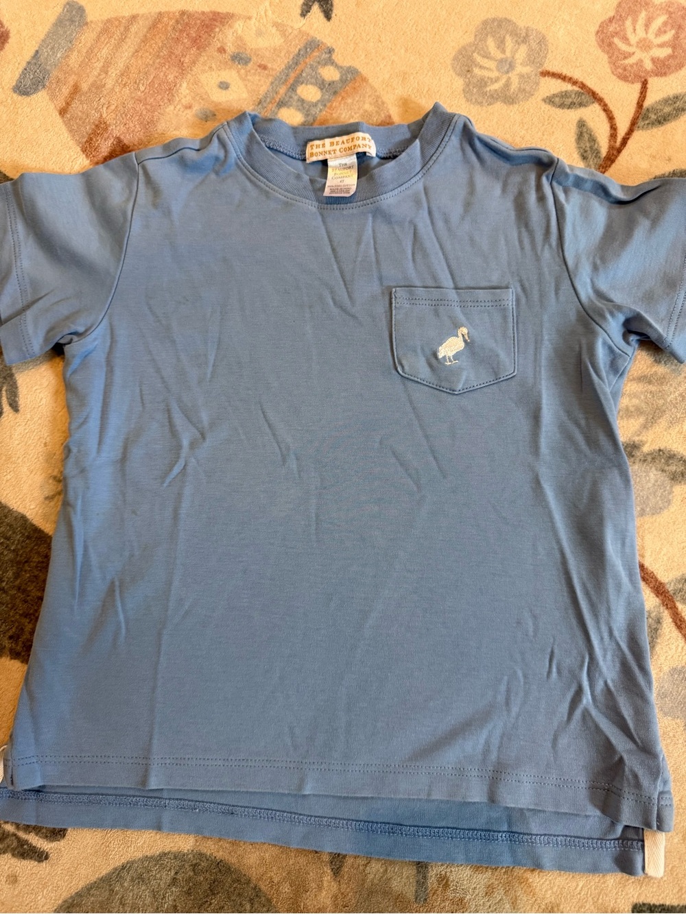 Kids Blue Pocket Tee